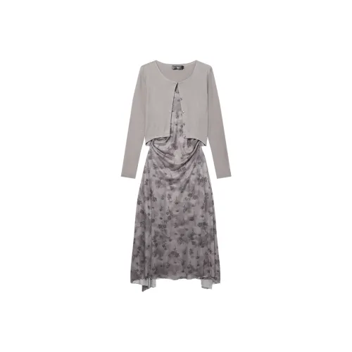 LOUISY AO Skirt Set Women's Gray