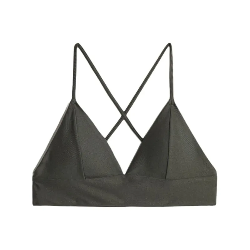 H&M Bikini Women's Dark Khaki Green-0