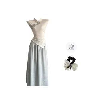 PAVEA Two Piece Skirt Sets Women's
