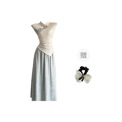 PAVEA Two Piece Skirt Sets Women's