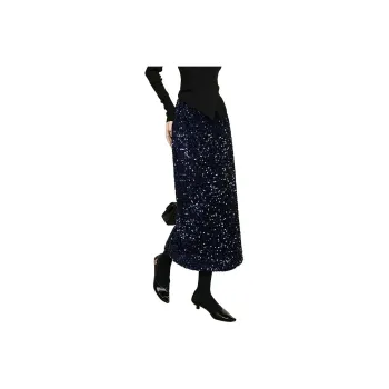 Late White Skirt Women's Dark Blue