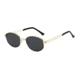Gold Frame with Black Gray Lens