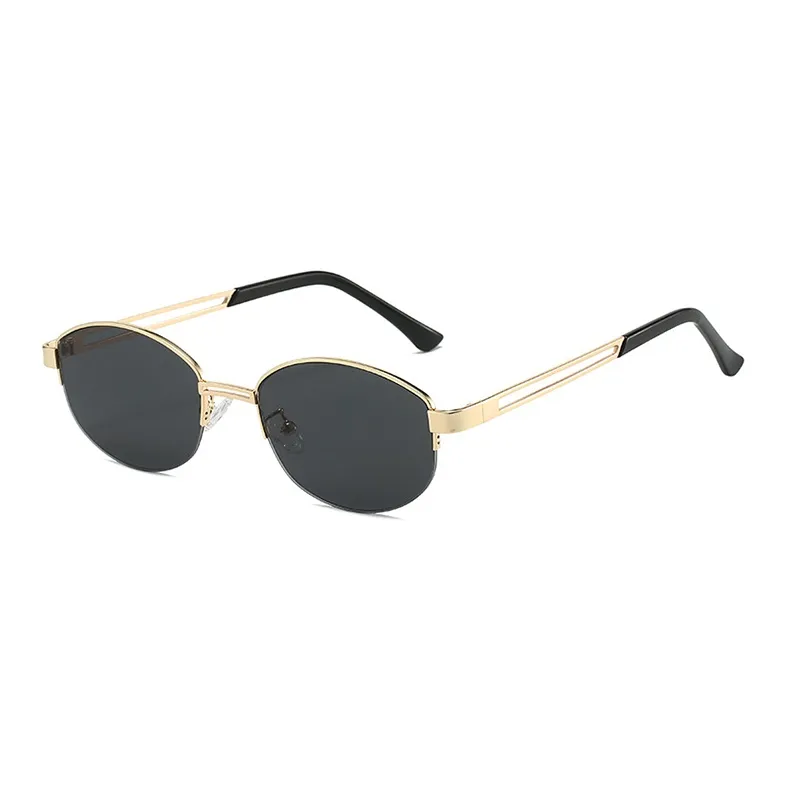 YUZHAOLIN Metal Oval Sunglasses Unisex-0
