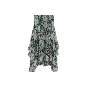LOEWE SS25 Casual Long Skirt Women's Green