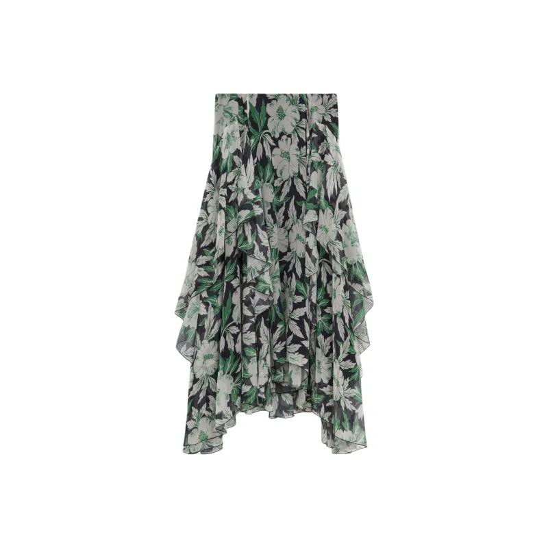 LOEWE SS25 Casual Long Skirt Women's Green-0