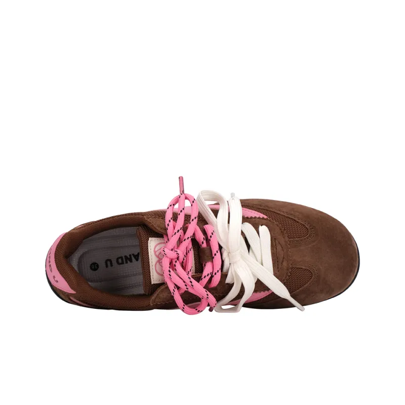 AND U Cushioning Abrasion Resistant Breathable Slip Resistant Low Top Double Lace Up Skateboard Shoes Unisex-14