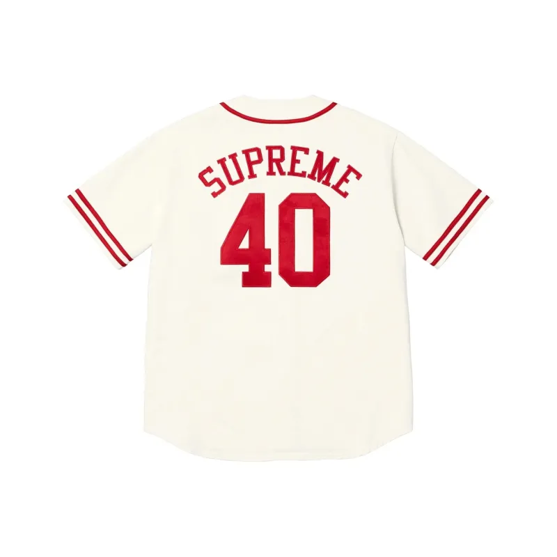 Supreme 40 Acres Twill Baseball Jersey-2