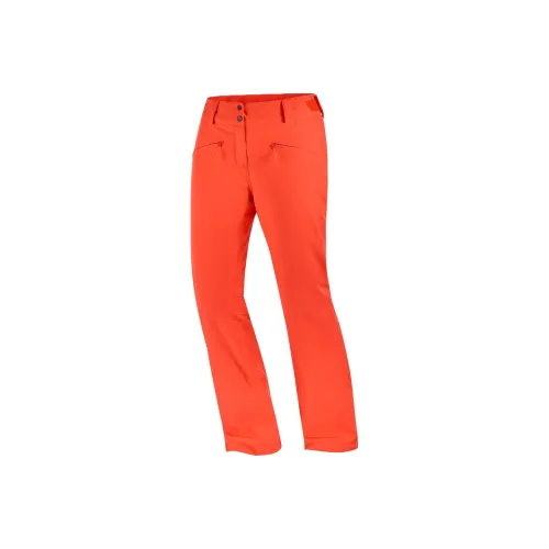 SALOMON Ski Pants Women's Tomato Red