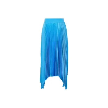 JOSEPH Ade Asymmetric Plissé Skirt
