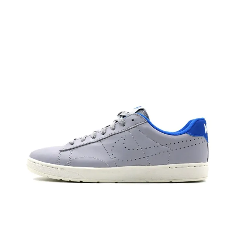 Nike Tennis Classic Cushioning, Wear Resistant Low Top Tennis Shoes Men's Blue Gray-0