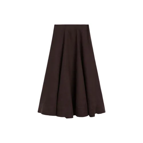 Massimo Dutti Casual Long Skirts Women's Brown