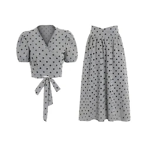 DOSOHEB Two Piece Skirt Sets Women's