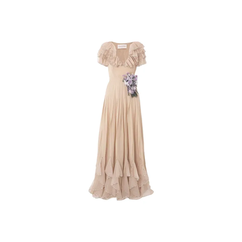 Valentino Evening Dress Women's Light Pink-0