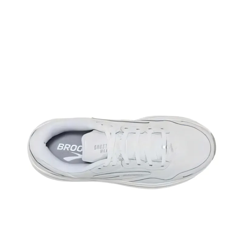 Brooks Cushioning And Abrasion Resistant Coverage Low Top Running Shoes Unisex White-3