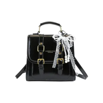 TOUTSEUL YOLO PU Backpack Regular Unisex Black/Coffee/White&Brown