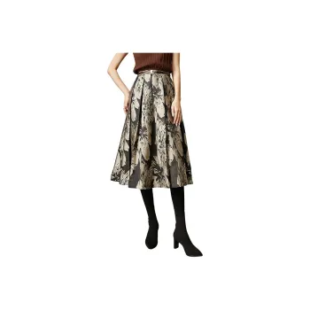 Late White Casual Long Skirts Women's Multicolor