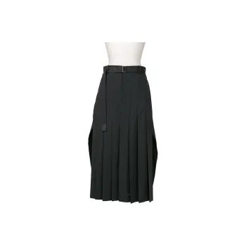 Sacai Pleated Midi Skirt