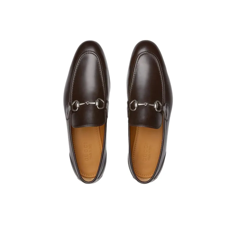 GUCCI Jordaan Loafers Men's Brown-3