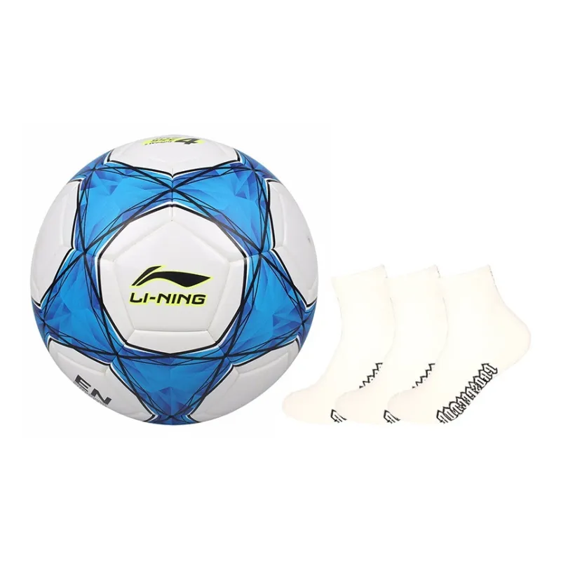 LiNing Size 4 Soccer TPU Seamless Thermal bonding Unisex Blue White-1