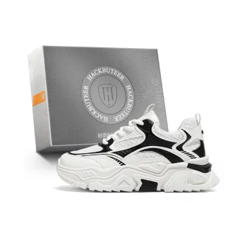 HACKBUTEER Low Top Chunky Sneakers Men's Box Included