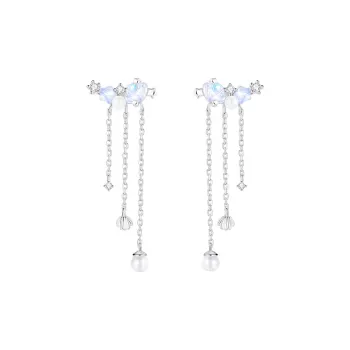 LISM S925 Silver Stud Earrings Women's