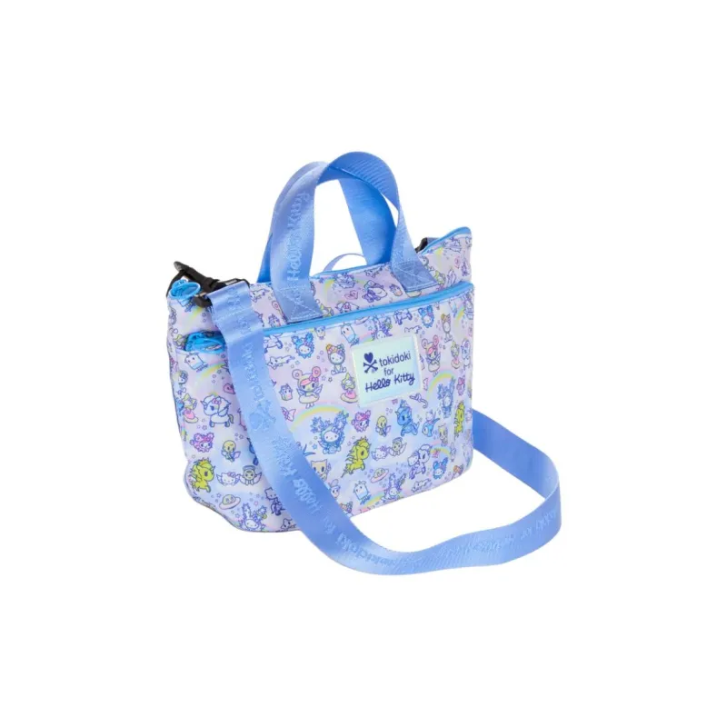 Sanrio Tokidoki, The Playful And Charming Character, Collaboration Polyester One Shoulder Handbag Women's Blue-2