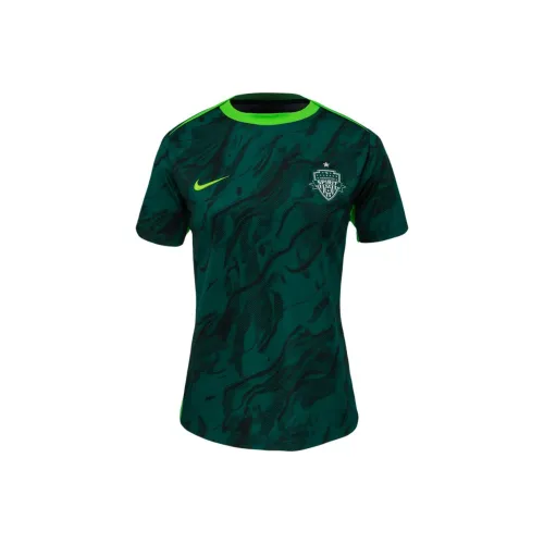 Nike Washington Spirit 2025 Women's Ship nike Nwsl Short Sleeve Pre Match Top