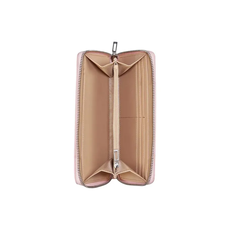 GUESS PVC Polyvinyl Chloride Wallet Medium Size Women's Light Pink-2