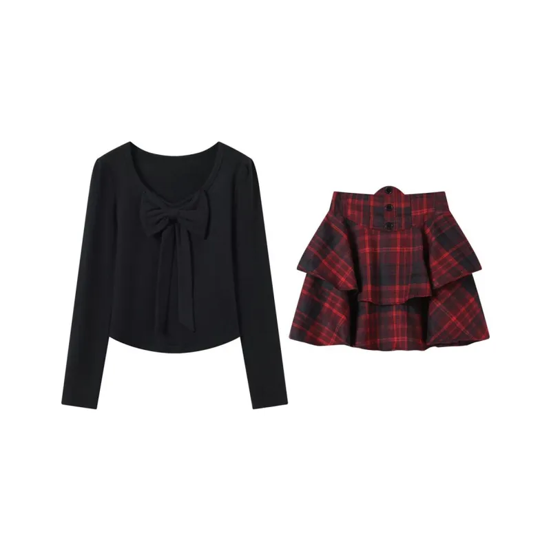 GULIANFEI Two Piece Skirt Sets Women's-0