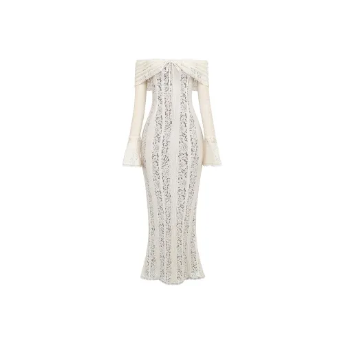 HOUSE OF CB Belle Evening Dress Women's Cream/Cream