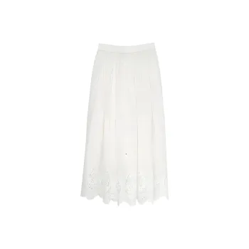 Summer Hooray Casual Long Skirts Women's White