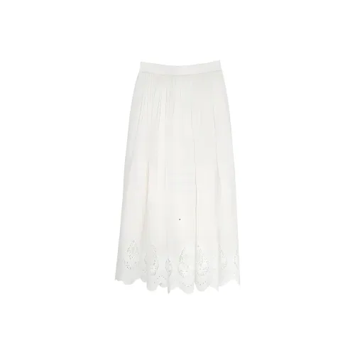 Summer Hooray Casual Long Skirts Women's White