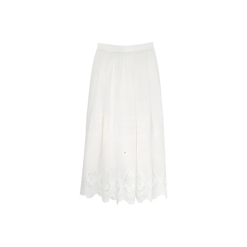 Summer Hooray Casual Long Skirts Women's White-0