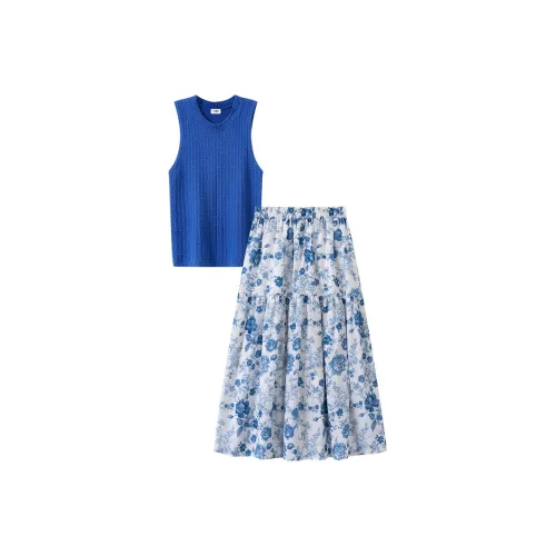 HTMEME Two Piece Skirt Sets Women's
