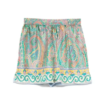 ETRO Paisley Printed Elasticated Waistband Shorts