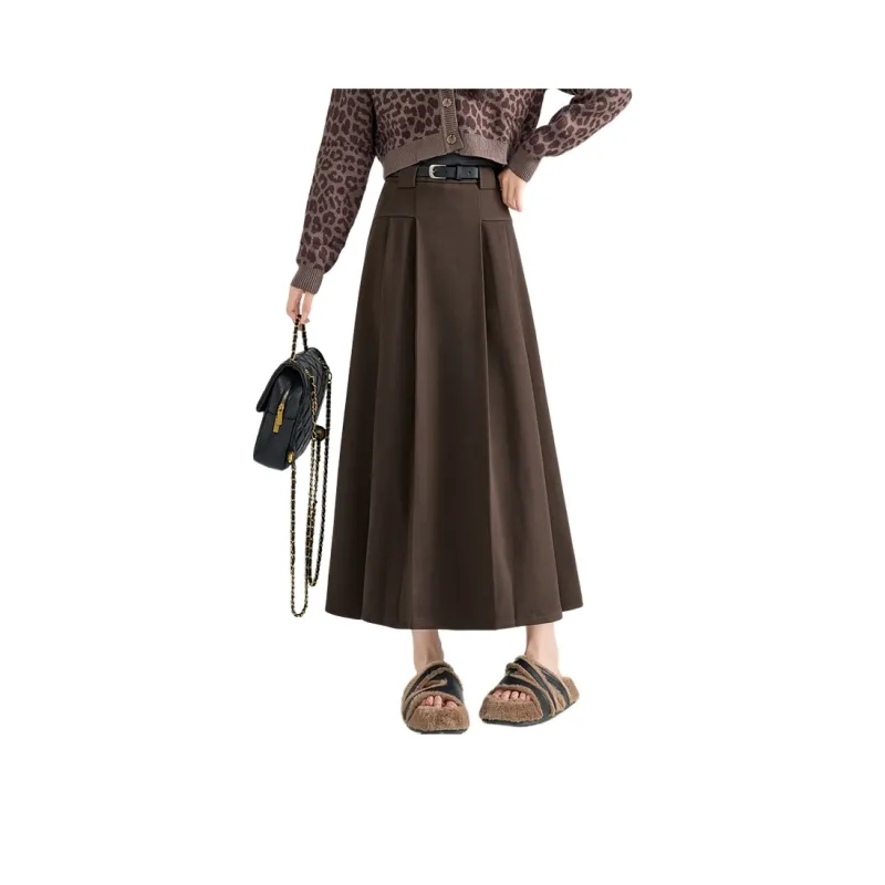 Oudifu Casual Long Skirt Women's-7
