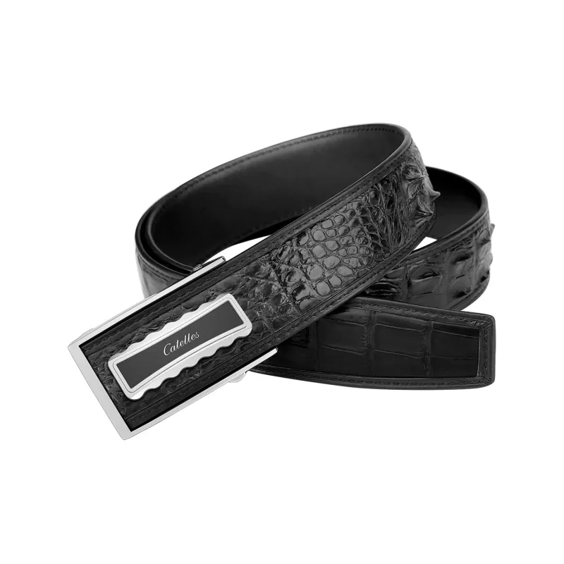 CATELLES Crocodile Leather Belts Men's 3.5cm/3.8cm-2