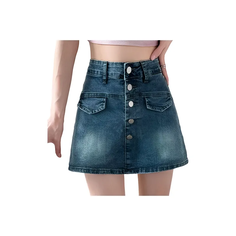 KAISER Denim Short Skirts Women's Vintage Blue-0