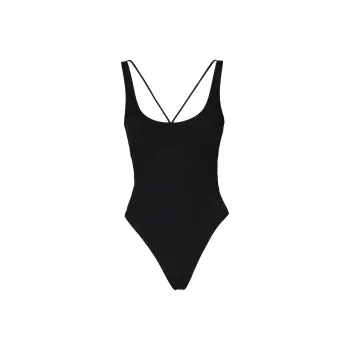 Jacquemus Le Maillot Signature Scoop Neck Swimsuit
