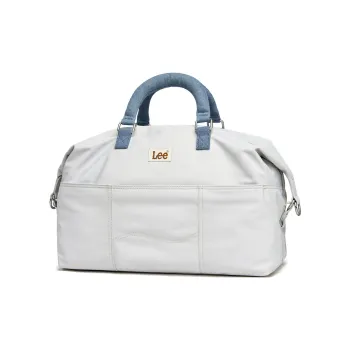 Lee Fabric Luggage Bag Travel Bag Unisex Haze Gray/Obsidian Black/Light Purple