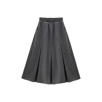 UNIQLO Casual Long Skirts Women's Heather Gray