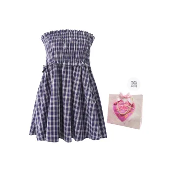 Peaches Peaches Casual Long Skirt Women's Blue