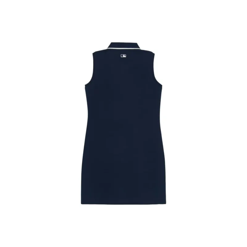 MLB Preppy Style Collection New York Yankees 25SS Sleeveless Dress Women's Marine Blue-1