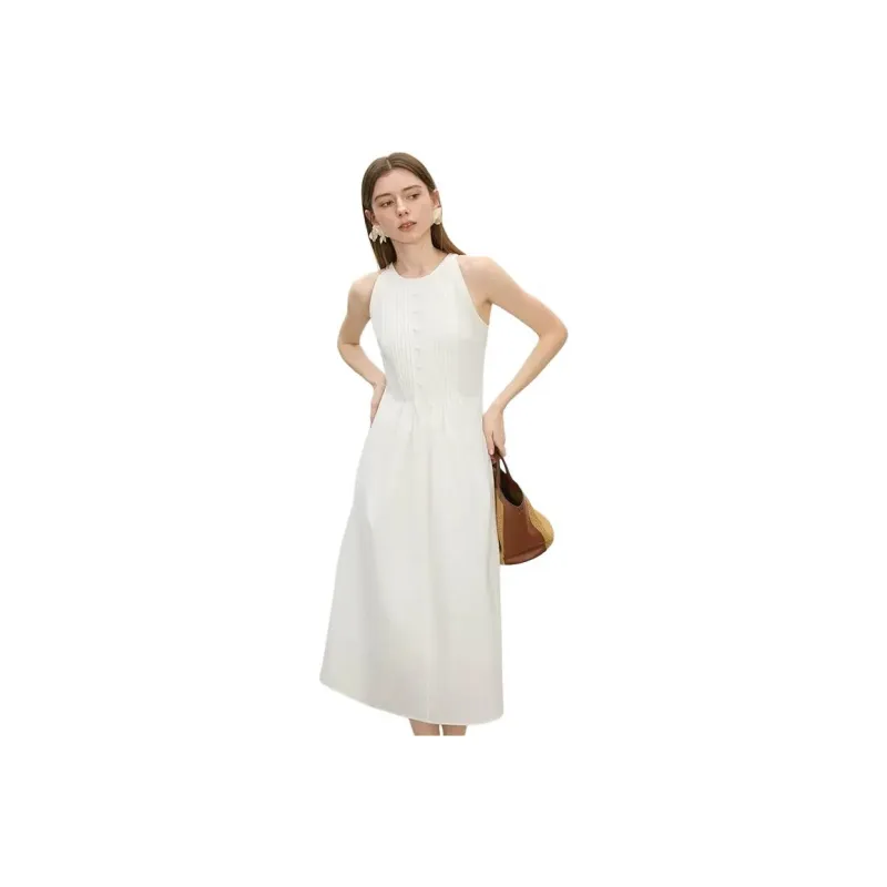 FANSILANEN Slip Dresses Women's Moon White-0