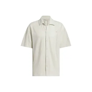 Adidas Originals Clover Series Polo Shirt Unisex Gray White