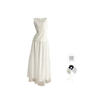 TUSHIFEI Skirt Set Women's White