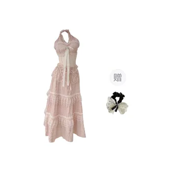 PAVEA Two Piece Skirt Sets Women's Two Piece Set+Hair Tie Includes