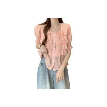 XIANSINIAO Flared Sleeve T Shirt Women's