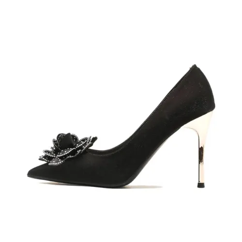 City camel High Heels Women's Champagne White, Black