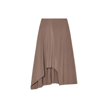 ZARA Casual Long Skirt Women's Brown/Dark Taupe